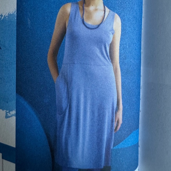 Gudrun Sjödén “Dripp” Sleeveless Dress in Midnight Blue – Size S – New with Tag - Picture 5 of 9